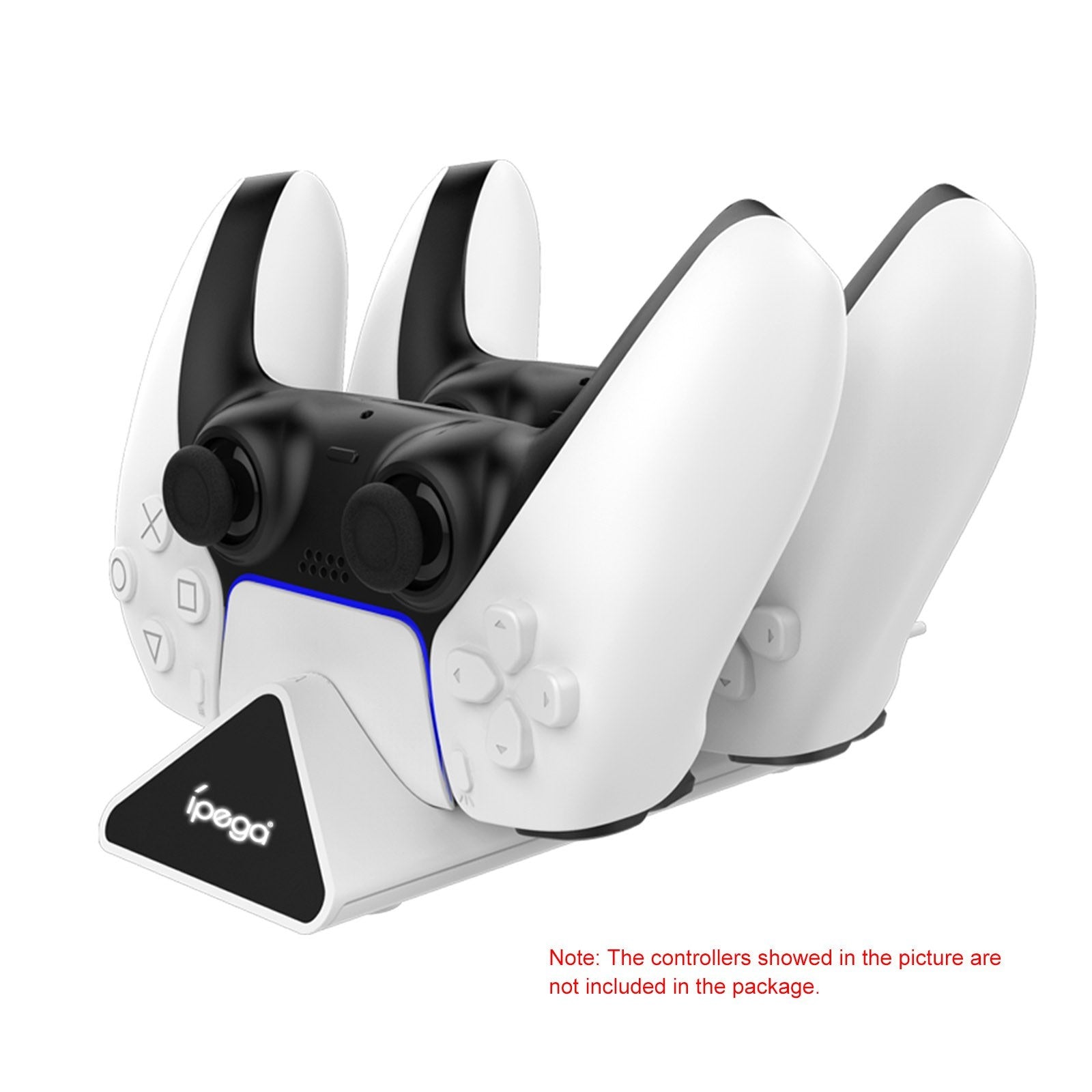 IPEGA PG-P5012 Controller Charging Dock Dual PS5 Controller Charger Station Stand with LED-Indicator IPEGA PG-P5012 Controller Charging Dock Dual PS5 Controller Charger Station Stand with LED-Indicator